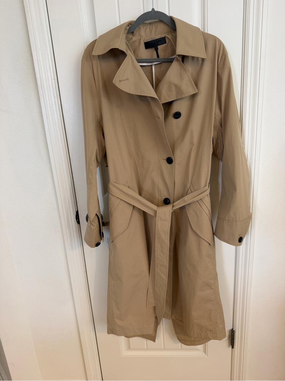 Rag & Bone New York Camel Belted Trench Coat NWOT Size Medium